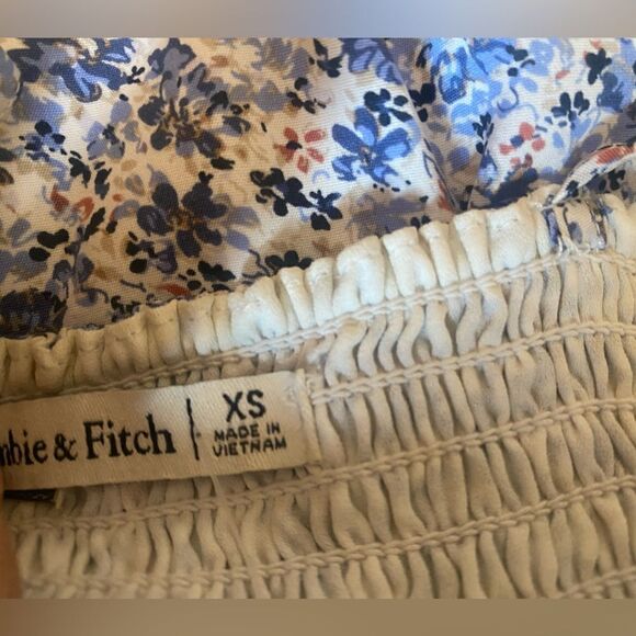 Abercrombie Blue Floral midi dress - Picture 7 of 8